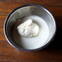 Mascarpone and cream