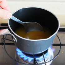 Stir over heat w/out boil